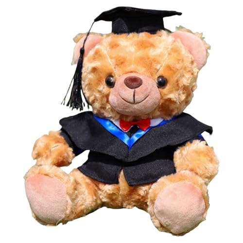 SELVFZ Abschlussthema Bär Weiche Plüschspielzeug Mit Gradmantel Robe Anpassbares Geschenk Für Student Abschlussfeier College Abschluss Feier Bär von SELVFZ