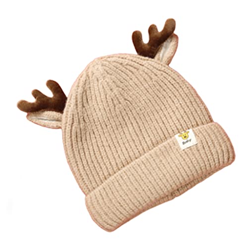 SELVFZ Antlers Weihnachtshut Kinder Gestrickt Weihnachten Täglich Für 1-5 Jahre Alte Halloween Party Neujahr von SELVFZ