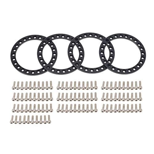 SELVFZ Auto Ersatz Metallrad Schlossringe Für 1 9 Rad Für Rand Für 1/10 SCX10 90046 D90 Mit Schrauben von SELVFZ
