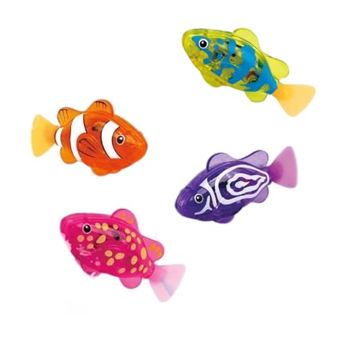 SELVFZ Automatisch Glühend Schwimmfischspielzeug 4pcs Set Sensoren Betrieben Badspiel Für Kinder Von 3+ Jahren SELVFZ Automatisch Glühend Schwimmfischspielzeug 4pcs Set Sensoren Betrieben Badspiel Für Kinder Von 3+ Jahren von SELVFZ