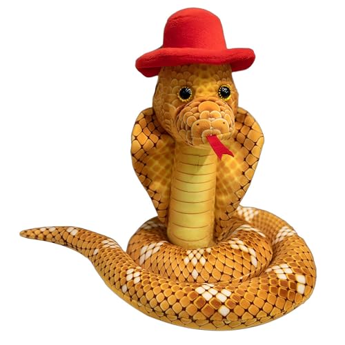 SELVFZ Cartoon Schlange Chinesisches Neujahr Plüsch Spielzeug Schlange Spaß Stofftiere Werfen Kissen Party Geschenkhandwerk Snake Schlange Maskottchen Kostüm von SELVFZ