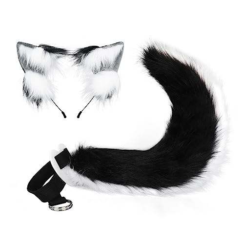 SELVFZ Cosplay Katzenohr Hair Hoop & Tail Frau Teenager Stirnband Make Up Stirnband Für Live Broadcast Cartoon Carnivals Haarzubehör von SELVFZ