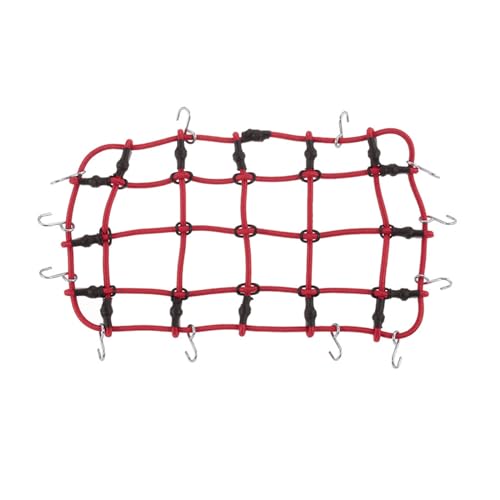 SELVFZ Dehnbares Gepäck Dachregal Netto Simulation Elastic Gepäck NET Für 1/10 Skala Fahrzeuge Crawler LKW Auto Gepäck Netz von SELVFZ