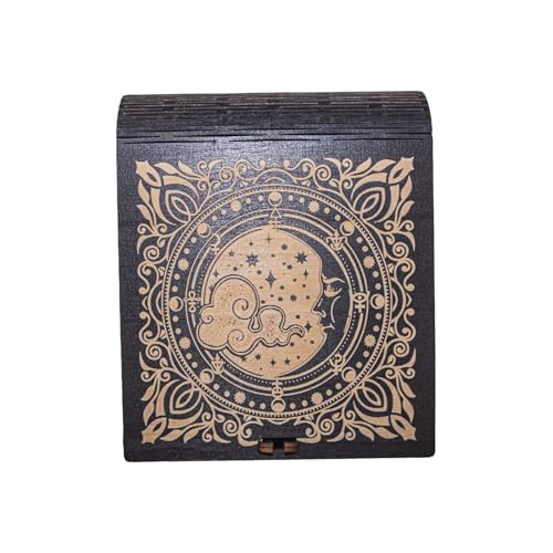 SELVFZ Dekorative Hülle Tarotkarten Aufbewahrungsbox Holz Tarotkarten Aufbewahrung Hülle Tragbarer Behälter Astrologie Schmuckstück SELVFZ Dekorative Hülle Tarotkarten Aufbewahrungsbox Holz Tarotkarten Aufbewahrung Hülle Tragbarer Behälter Astrologie Schmuckstück von SELVFZ