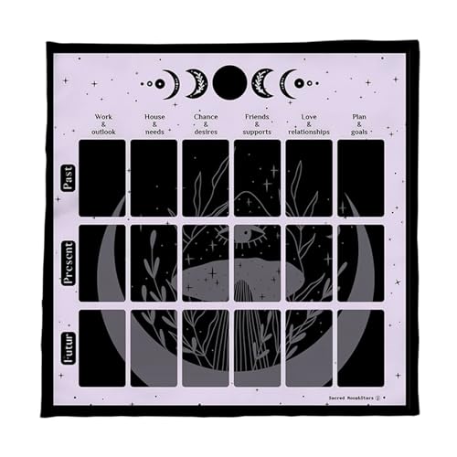 SELVFZ Divinations Karten Tischtuch Tapisserie Lesekarte Tarots Tischdecke Altäre Einfach Zu Verwenden Tarots SELVFZ Divinations Karten Tischtuch Tapisserie Lesekarte Tarots Tischdecke Altäre Einfach Zu Verwenden Tarots von SELVFZ
