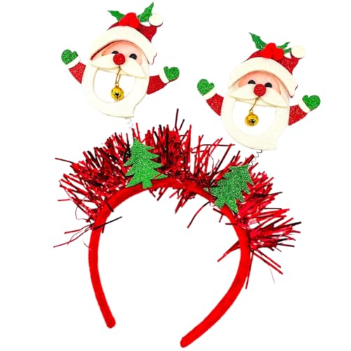 SELVFZ Elegante Weihnachts Stirnband Urlaubs Accessoire Kopfbedeckungen Stylish Hairband Verstellbare Größe Kopfbedeckung Für Themenpartys von SELVFZ