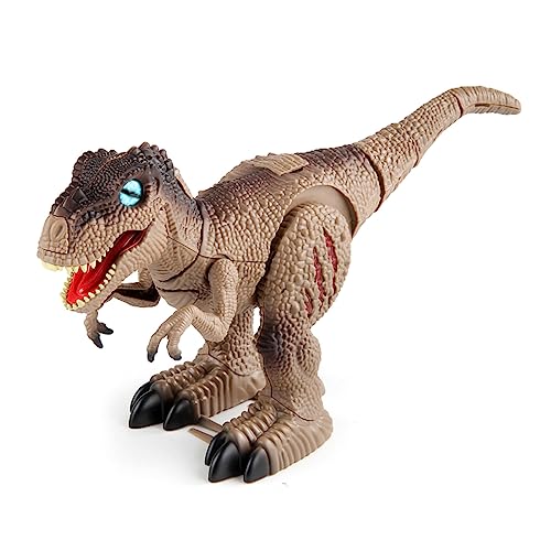 SELVFZ Elektrisches Mechanisches Haustier Tyrannosaurus Form Interaktive Spielzeug Für Kinder Zusammenstellen Spielzeug Mit Licht Für Kinder von SELVFZ
