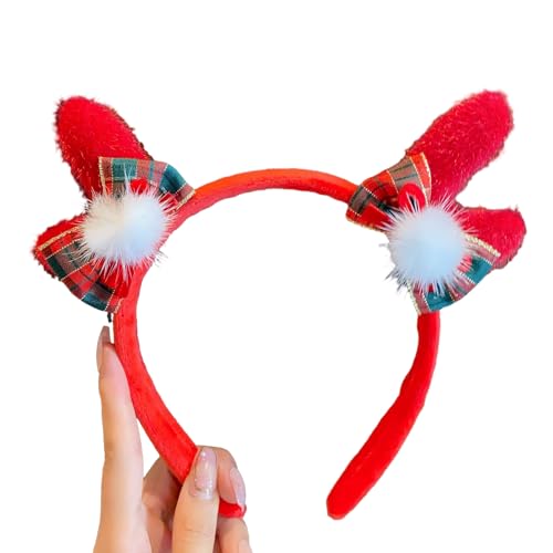 SELVFZ Erwachsene Teenager Weihnachts Stirnband Rentiergeweihte Form Haar Hoop Carnivals Party Kopfbedeckung Prom Party Cosplay Requisiten Antler Stirnband Cosplay Antler Stirnbänder von SELVFZ
