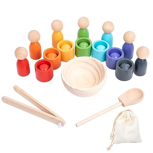 SELVFZ Farbsortierspiel Early Learning Toy Hölzer Figur Dolls Cups Farbanpassungsboxen Gassen Sie Spielzeugfarbbox SELVFZ Farbsortierspiel Early Learning Toy Hölzer Figur Dolls Cups Farbanpassungsboxen Gassen Sie Spielzeugfarbbox von SELVFZ