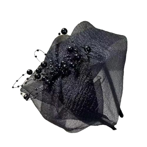SELVFZ Französische Rüschen Halbhut Stirnband Mit Perlen Dekors Haarbandhaar Formwerkzeug Für Abend Bankettparty Requisiten Kopfbedeckung SELVFZ Französische Rüschen Halbhut Stirnband Mit Perlen Dekors Haarbandhaar Formwerkzeug Für Abend Bankettparty Requisiten Kopfbedeckung von SELVFZ