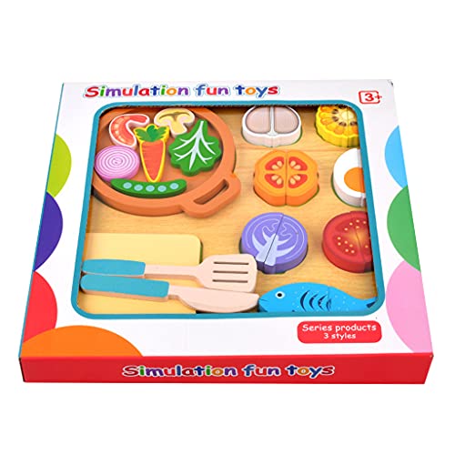 SELVFZ Für Play House Kitchen Spielzeug Early Education Toy Schneiden Obst Tun Food Playset Lernspielzeug Für Weihnachtsspielhaus Küchenspielzeugset von SELVFZ