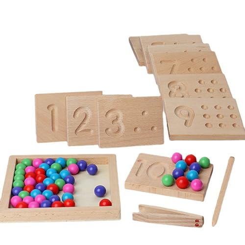 SELVFZ Geschäftiger Board Farbsortierspiel Klemme Perlen Spielzeug Fine Motor Skill Training Spielzeug Mathematik Zählen Spielzeug Für Kinder von SELVFZ