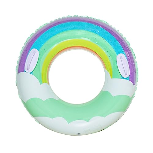 SELVFZ Glitzer Regenbogenwolke Sommerschwimmring Für Spielset Für Kinder/Freund/Familie Zum Spielen Mit Sommerschwimmen Notwendige Kinderschwimmrohrschlauch von SELVFZ
