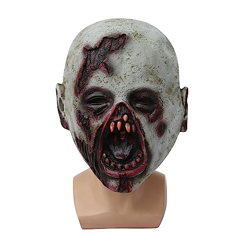 SELVFZ Gruselige Frau Kopfbedeckung Langes Haar Scary Frau Kopfstück Halloween Party Cosplays Kostüm Gruseliger SELVFZ Gruselige Frau Kopfbedeckung Langes Haar Scary Frau Kopfstück Halloween Party Cosplays Kostüm Gruseliger von SELVFZ