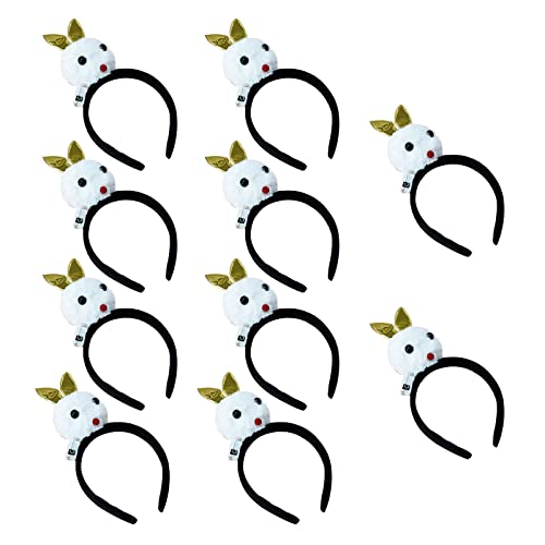 SELVFZ Hair Hoop Cosplay LED LED Stirnbänder Pelzige Girlanden Mit LED Für Kid Pedlar Teens Kopfbedeckung Hasen Haarband Für Mädchen von SELVFZ