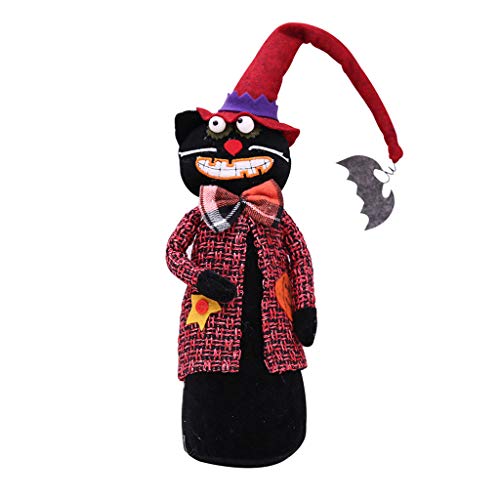 SELVFZ Halloween Plüschspielzeug Gefüllt Witch Schwarz Für Katzenkürbis Für Halloween Festival Dekoration SELVFZ Halloween Plüschspielzeug Gefüllt Witch Schwarz Für Katzenkürbis Für Halloween Festival Dekoration von SELVFZ