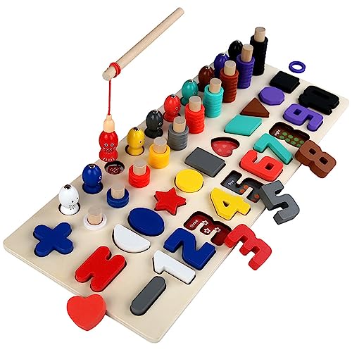 SELVFZ Interaktive Kinder Zahlenform Farbe Kognition Form Matching Table Game Bildungsgeräte Neuheit Spiel Frühes Bildungsspielzeug Für Kleinkinder von SELVFZ