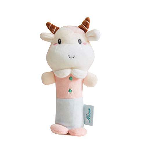 SELVFZ Kalb Infant Dolls Baby Rassle Sound Plüsch Spielzeug Neugeborene Cartoon Beschädigung Handtuch von SELVFZ
