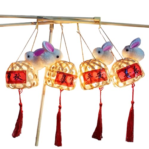 SELVFZ Kaninchenlaterne Mit Den Besten Wünschen Midautumn Festival Handheld Kids Led Lights Neujahrsmarkt Stall Vintage SELVFZ Kaninchenlaterne Mit Den Besten Wünschen Midautumn Festival Handheld Kids Led Lights Neujahrsmarkt Stall Vintage von SELVFZ