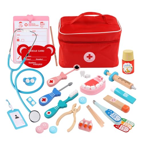 SELVFZ Kid Doctor Für Mädchen Jungen Doktor Wood Für Kinder Tun Medizinische Geschenkspielzeug Set Doktor Kostüm Für Kleinkinder SELVFZ Kid Doctor Für Mädchen Jungen Doktor Wood Für Kinder Tun Medizinische Geschenkspielzeug Set Doktor Kostüm Für Kleinkinder von SELVFZ