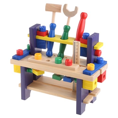 SELVFZ Kids Workbench Tool Toy Pädagogikspielzeug Puzzle Developmental Carpenter Tool Dokument Für W/Schraubendreher Für Tod Gebäudespielzeug Für Kleinkinder Die Spielzeugstiel Mit Bohrer von SELVFZ