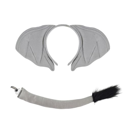 SELVFZ Kinder Elefant Kostümzubehör Für Boy Girl Halloween Cosplay Party Einschließlich Stirnband Heckhandschuh Bowtie Und Rock SELVFZ Kinder Elefant Kostümzubehör Für Boy Girl Halloween Cosplay Party Einschließlich Stirnband Heckhandschuh Bowtie Und Rock von SELVFZ