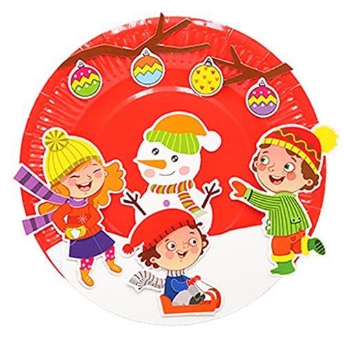 SELVFZ Kinder Für Kreatives Puzzlespielzeug Handgefertigtes Handwerksspielzeug Packagecolorful Papierplatte Cartoon Papierplatte von SELVFZ