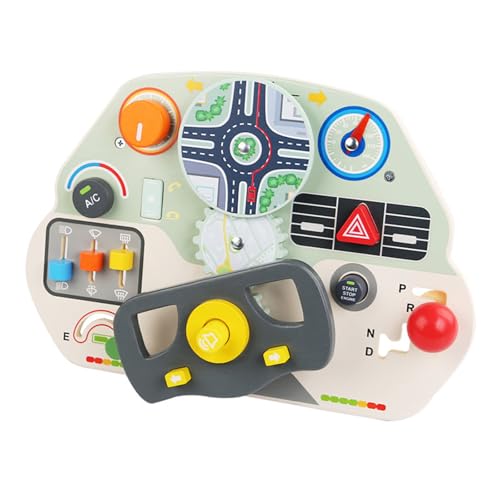 SELVFZ Kinder Holzaktivitätsbretter Für Kleinkindlenkern Lenkradspaß Tischspiel Geschäftige Boards Für Kinder von SELVFZ
