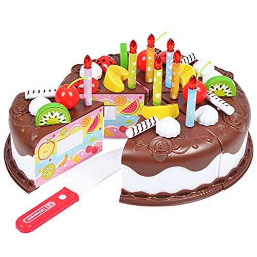 SELVFZ Kindergeburtstagstorte Spielzeug Für Baby & Kleinkinder Küchen Essen Tun Für Spielen Spielzeug Geburtstagsspielzeug Bildungsgeschenk Für Mädchen Play House Für Kinder von SELVFZ