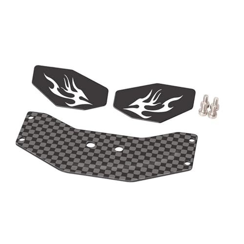 SELVFZ Kohlefaser Chassis Aluminium Heckflügel Hochgeschwindigkeitsstabilität 1/24 Skala Fernbedienung Autokontrahmen Leichtes Carbonfaser Fernbedienungs Chassis von SELVFZ