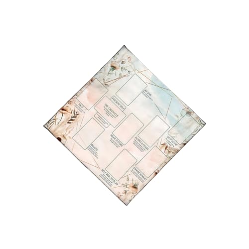 SELVFZ Lesekarte Astrologie Tischdecke Tarots Divinationen Stoff Gottesbrettspiel Accessoires Reading Card Tarots Karten Spirituelle Decktuch von SELVFZ