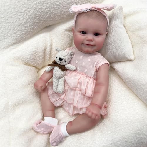 SELVFZ Mehrzweckvanillas Duft Babyspielpuppen Mit Elegantem Design Outfit Accessoire Für Kinder Über 18 Monate Realistics Babypuppe von SELVFZ