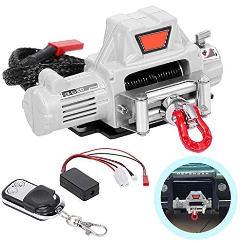 SELVFZ Metall Winch Heavy Dutay Bearing Front Stoßfänger Rettungsset Ersatzteil Für 1/10 Car Crawler SCX10 D90 D110 Modellspielzeug von SELVFZ