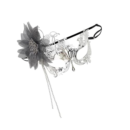 SELVFZ Metallmaskerade Maske Mit Stick Halbe Gesichtsblume Maskerade Maske Für Frauen Maskerade Proms Halloween Cosplay Partys SELVFZ Metallmaskerade Maske Mit Stick Halbe Gesichtsblume Maskerade Maske Für Frauen Maskerade Proms Halloween Cosplay Partys von SELVFZ
