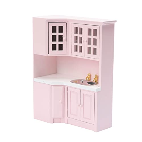 SELVFZ Miniatur Küchenmöbelmodell Realistischer Sink Schrank Für 1/12 Decor Mikroszenenmöbel 1/12 Für A von SELVFZ