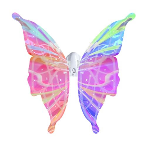 SELVFZ Musical Fairy Flügel LED Leuchtende Flatterne Feenflügelmädchen Rollenspiele Dressup Kostüm Geburtstagsfeier Dressing Accessoires SELVFZ Musical Fairy Flügel LED Leuchtende Flatterne Feenflügelmädchen Rollenspiele Dressup Kostüm Geburtstagsfeier Dressing Accessoires von SELVFZ