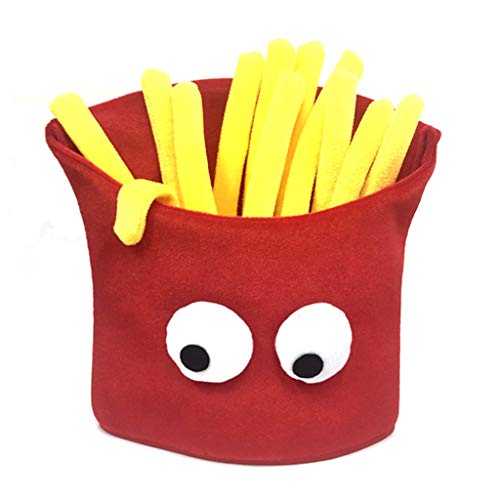 SELVFZ Neuheit Funny Halloween French Pommes Food Süße Cartoon Big Eyes Weihnachten Cosplay Kostüm Accessoires Party Requisite von SELVFZ