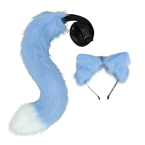 SELVFZ Ohren Stirnband Und Schwanz Cosplay Girl Plüsch Purry Ohr SELVFZ Ohren Stirnband Und Schwanz Cosplay Girl Plüsch Purry Ohr von SELVFZ
