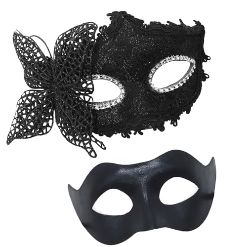 SELVFZ Paar Maskerade Maske Für Frauen Männer Halloween Halbe Gesichtsmaske Maskerade Augenmaske Für Maskerade Halloween Hochzeit Abschlussball SELVFZ Paar Maskerade Maske Für Frauen Männer Halloween Halbe Gesichtsmaske Maskerade Augenmaske Für Maskerade Halloween Hochzeit Abschlussball von SELVFZ