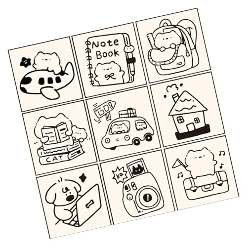 SELVFZ Packung Von 9 Hölzernen Cartoon Hundestempel Für Kreatives Handwerkspaß Scrapbooking Perfekt Für Kinder Und Enthusiasten Kunst Und Handwerkswerkzeuge SELVFZ Packung Von 9 Hölzernen Cartoon Hundestempel Für Kreatives Handwerkspaß Scrapbooking Perfekt Für Kinder Und Enthusiasten Kunst Und Handwerkswerkzeuge von SELVFZ