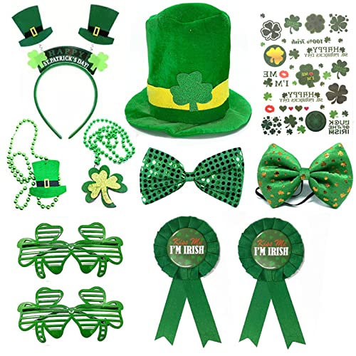 SELVFZ Patrick's Day Accessoires Irish Festival Kostüm Set Women Men Cosplay von SELVFZ