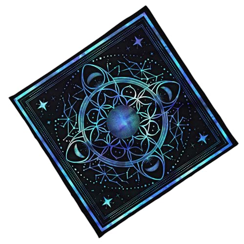 SELVFZ Planetenmuster Tarots Tischdecke Gotteskarten Tisch Tuch Wandteppich Astrologie Hexerei von SELVFZ