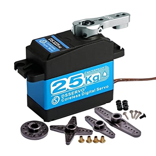 SELVFZ R/C Spare Servo Metal Digital Gear Servo 25T wasserdichte Coreless Servo Langlebiger Modell Spielzeug Austausch Für 1/8 1/10 Auto SELVFZ R/C Spare Servo Metal Digital Gear Servo 25T wasserdichte Coreless Servo Langlebiger Modell Spielzeug Austausch Für 1/8 1/10 Auto von SELVFZ