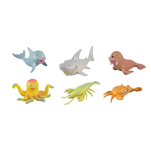SELVFZ Realistische Wal Tiermodell 6inch Marine Biologie Requisiten Meereskreaturen Modelle Für Wissenschaftsausstellungen Und Klassenzimmer Ozeantier Figuren Für Kinder von SELVFZ
