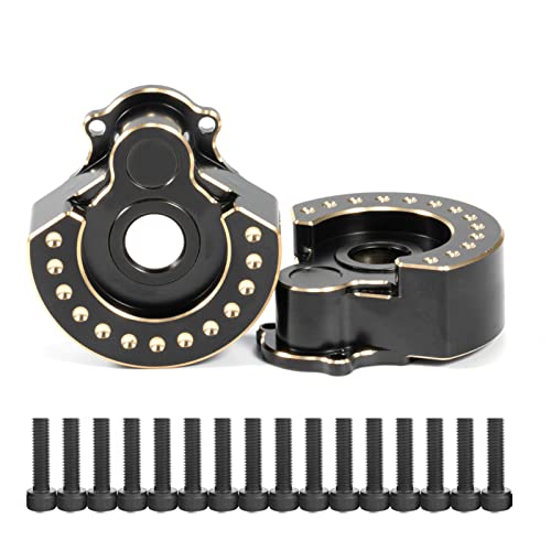SELVFZ Schwere Schwarze Beschichtung Messing Gegengewicht Drive Housing Für 1/10 Crawler Car TRX-4-Upgrade Teile von SELVFZ