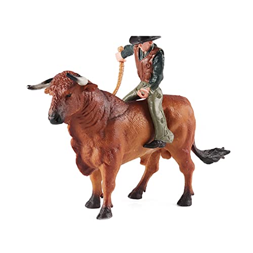 SELVFZ Simulation Tiermodell Spanische Matador Bullampight Wild Knight Viehfiguren Dekoration Sammlung Spielzeug Für Kinder von SELVFZ