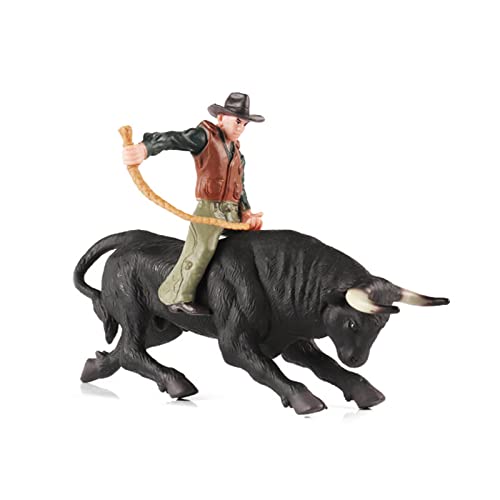 SELVFZ Simulation Tiermodell Spanische Matador Bullampight Wild Knight Viehfiguren Dekoration Sammlung Spielzeug Für Kinder von SELVFZ