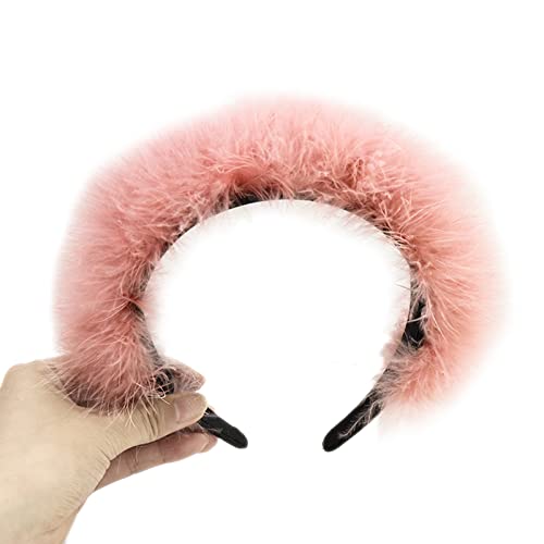 SELVFZ Stirnband Niedliche Plüsch Kopfwege Fashion Flusen Kopfstück Kostüm Cosplay Party Frauen Mädchen Haarzubehör Accessoires von SELVFZ