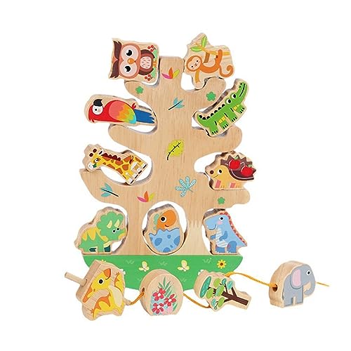SELVFZ Tabletop Stacking Toy Balance Skill Building Build Block Holzbrettspiel Fadenspielzeug Vorschule Early Learning Toy Stacking Building Building Block Toy von SELVFZ