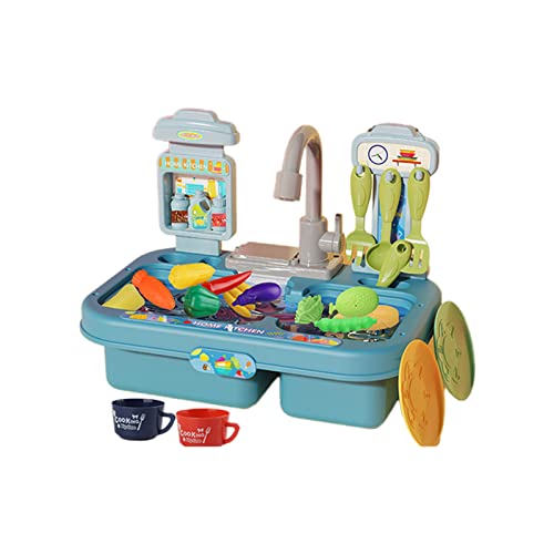 SELVFZ Täuschen Sie Spielen Spielzeug Mit Wasserhahn Und Fließendem Wasser Großes Waschbecken Utensilien Accessoires Für Kinder Kleinkinder SELVFZ Täuschen Sie Spielen Spielzeug Mit Wasserhahn Und Fließendem Wasser Großes Waschbecken Utensilien Accessoires Für Kinder Kleinkinder von SELVFZ